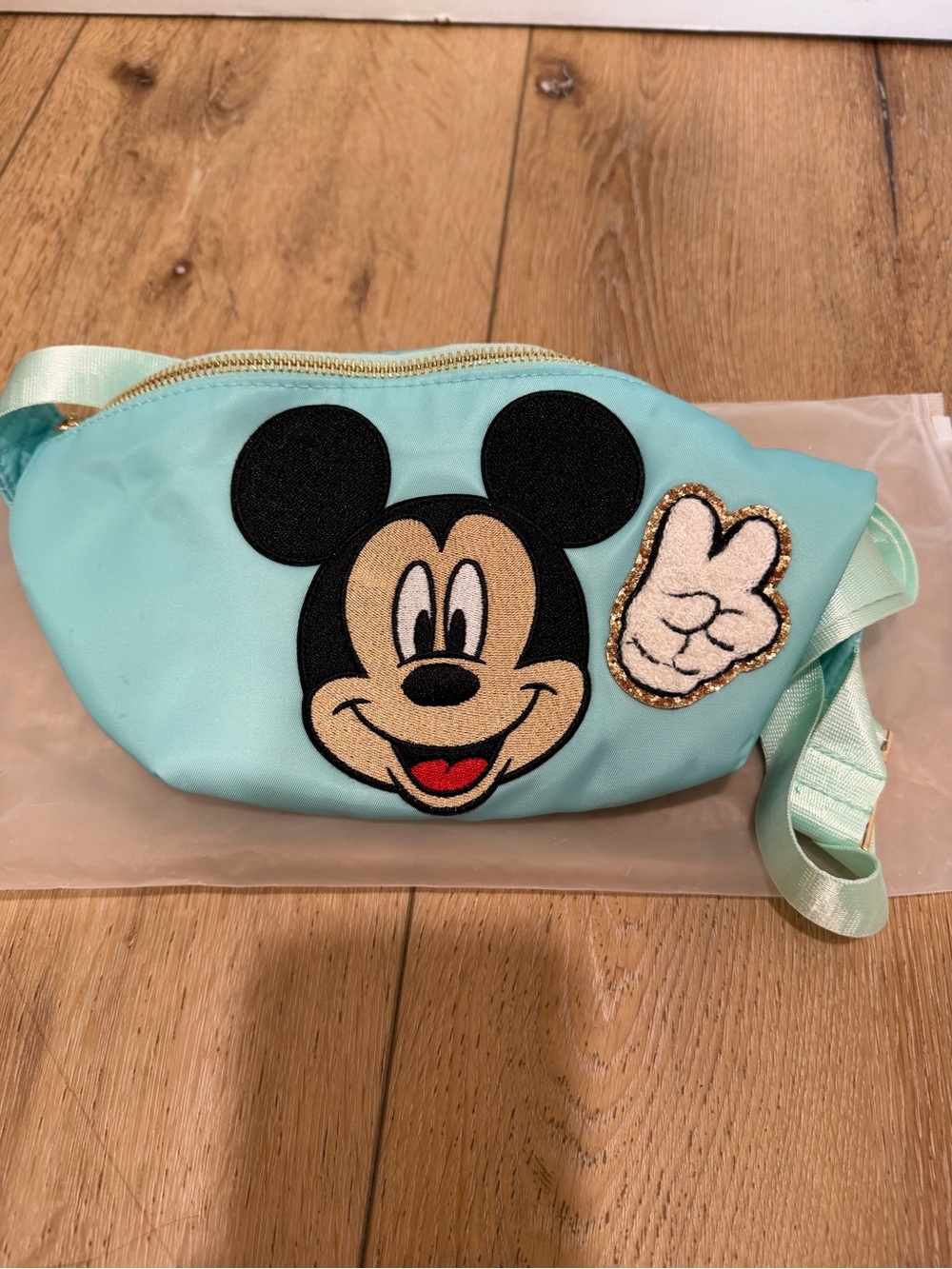 Mickey Peace Sign Stoney Clover patches on large Fanny